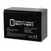 Mighty Max Battery 12V 10AH Scooter Battery Replaces Yuasa REC10-12 ML10-12558